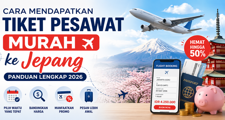 Cara Mendapatkan Tiket Pesawat Murah ke Jepang (Panduan Lengkap 2026)
