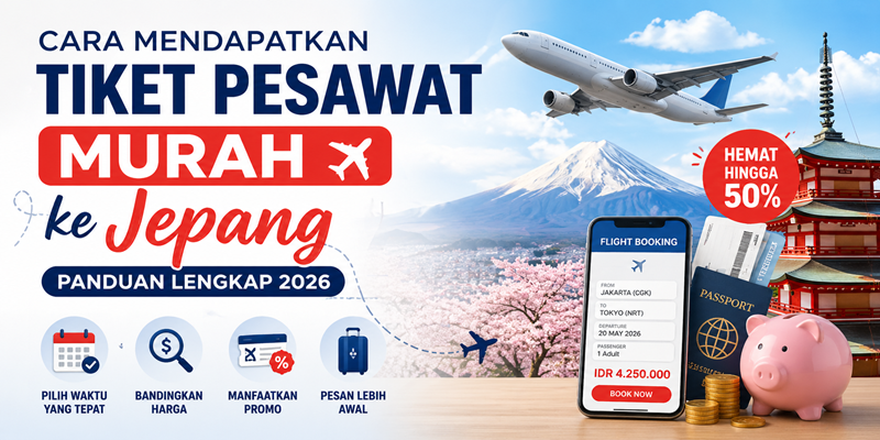Cara Mendapatkan Tiket Pesawat Murah ke Jepang (Panduan Lengkap 2026)
