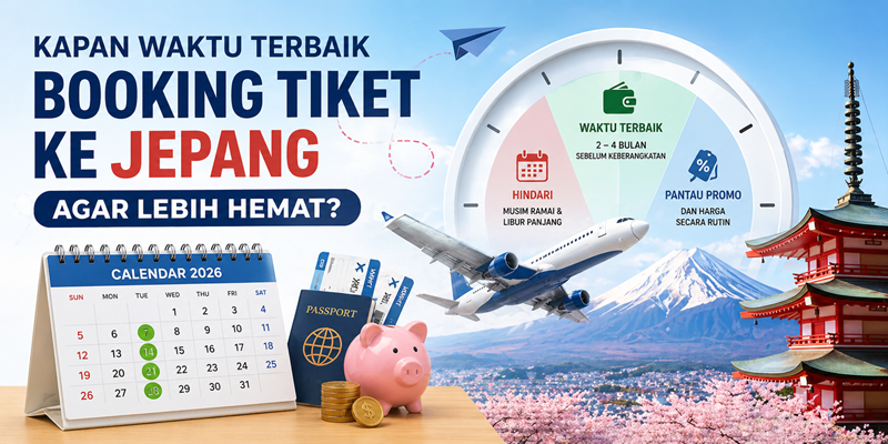 Kapan Waktu Terbaik Booking Tiket ke Jepang Agar Lebih Hemat
