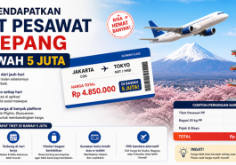 Cara Mendapatkan Tiket Pesawat ke Jepang di Bawah 5 Juta