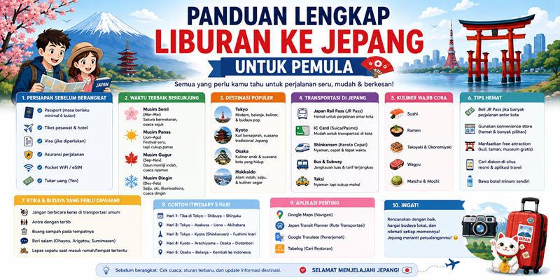 Panduan Lengkap Liburan ke Jepang untuk Pemula