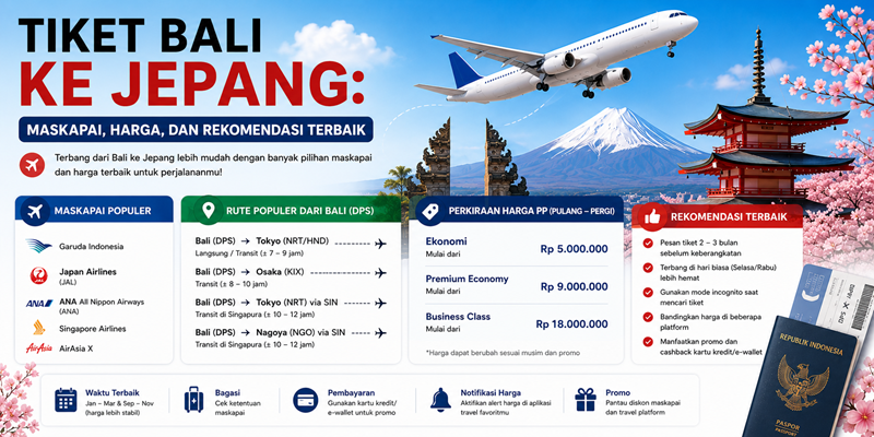 Perbandingan Tiket Direct vs Transit ke Jepang Mana Lebih Baik