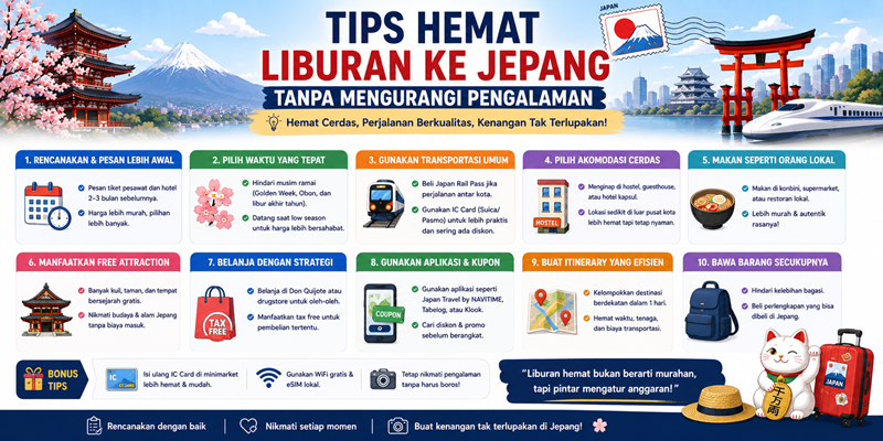 Tips Hemat Liburan ke Jepang Tanpa Mengurangi Pengalaman