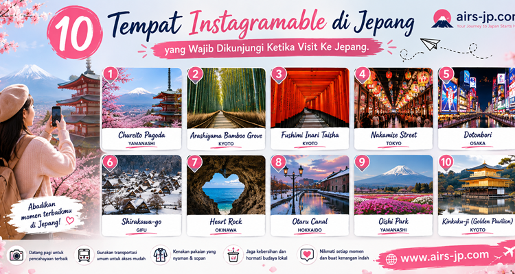 10 Tempat Instagramable di Jepang yang Wajib Dikunjungi Ketika Visit Ke Jepang