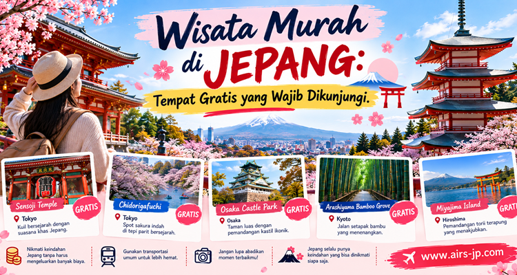 Wisata Murah di Jepang Tempat Gratis yang Wajib Dikunjungi